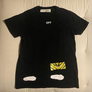 Off White Virgil Abloh 2013 Spray Diagonals T Shirt Sz XS